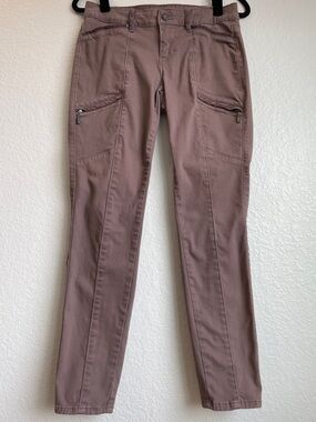 White House Black Market • Deep Mauve Utility Skinny Pants • 2